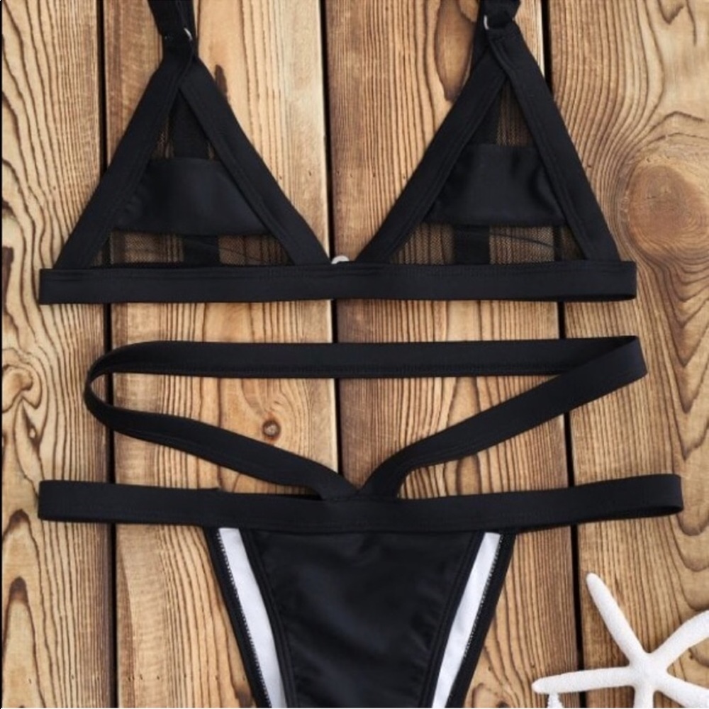 Zaful Black Mesh XL